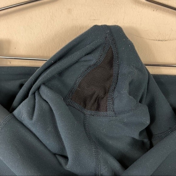 Athleta Cobra Tight Leggings Ankle Crop Criss Cross Cutout Abyss Teal S 158847 - Picture 10 of 16